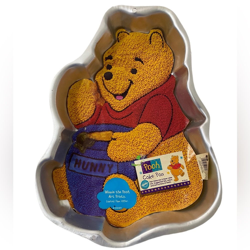 Vintage 1994 Disney Winnie The Pooh Sitting Hunny Pot Wilton Pan & Instructions